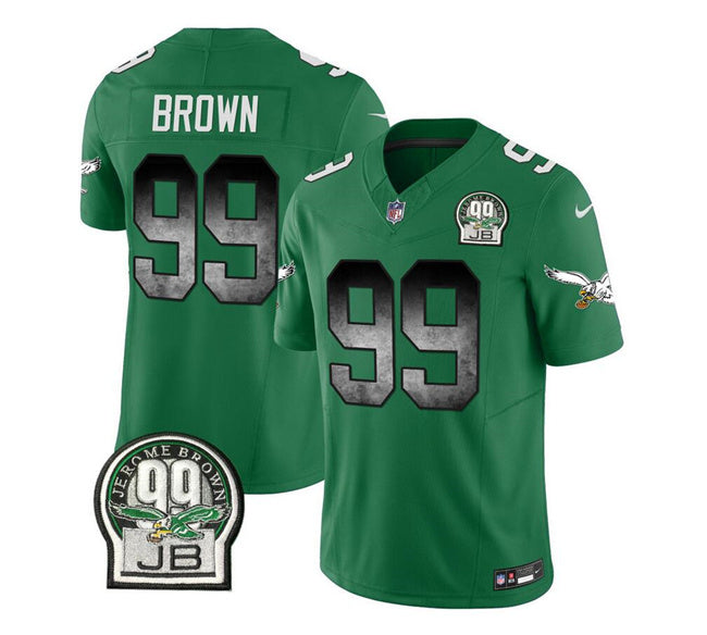 Jerome Brown Philadelphia Eagles green FUSE jersey