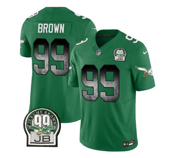Jerome Brown Philadelphia Eagles green FUSE jersey