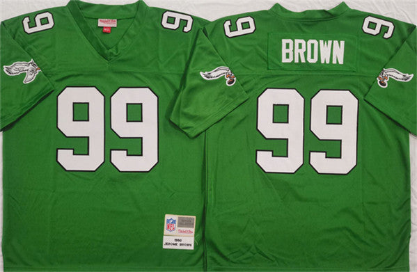 Jerome Brown Philadelphia Eagles green Throwback jersey