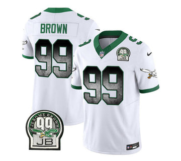 Jerome Brown Philadelphia Eagles white FUSE jersey