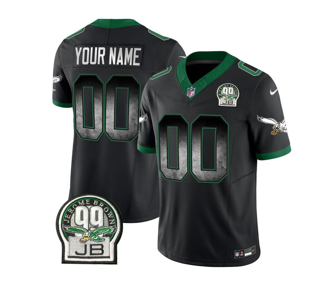 Custom Philadelphia Eagles black FUSE jersey