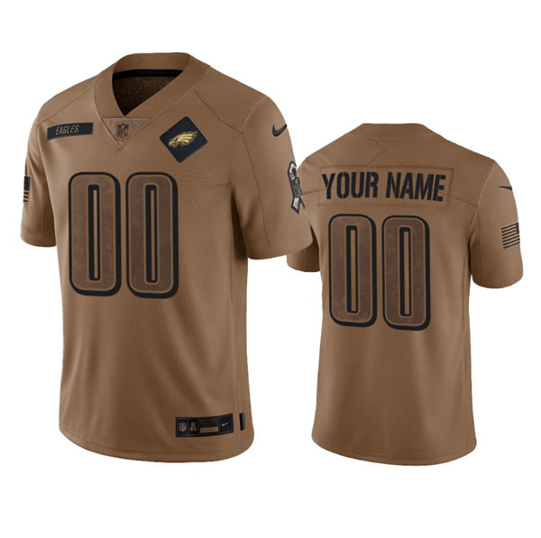 Custom Philadelphia Eagles brown jersey