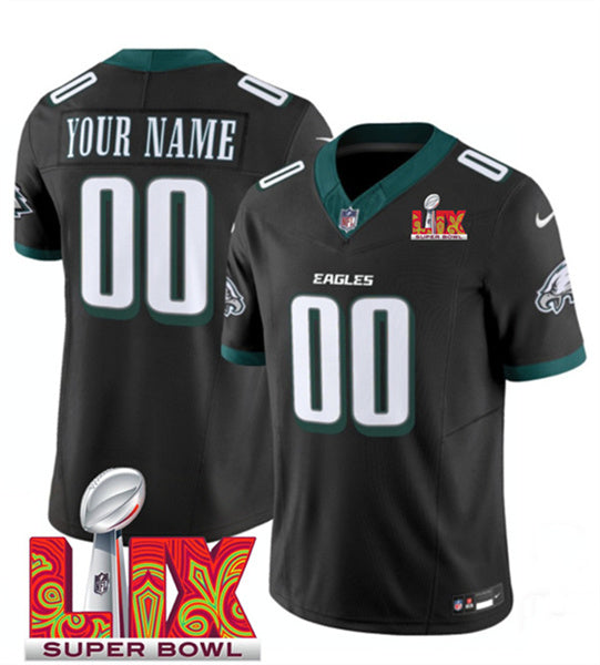 Custom Philadelphia Eagles black FUSE jersey