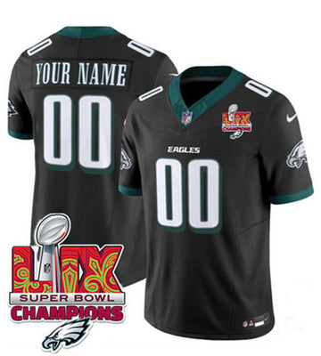 Custom Philadelphia Eagles black FUSE jersey