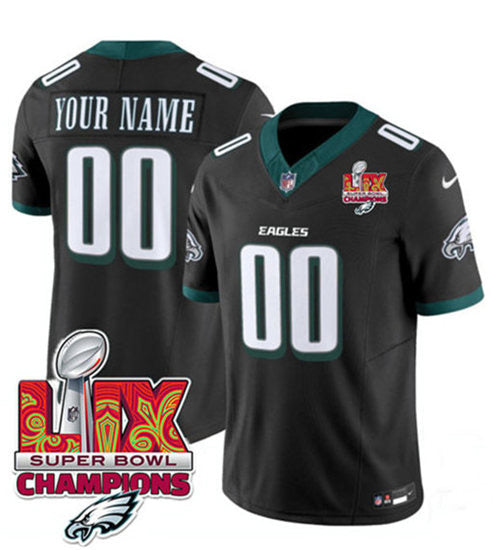 Custom Philadelphia Eagles black FUSE jersey