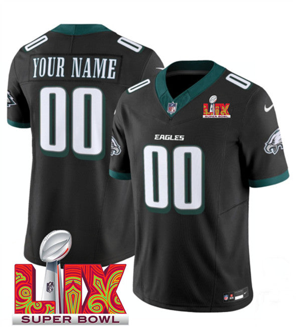 Custom Philadelphia Eagles black FUSE jersey