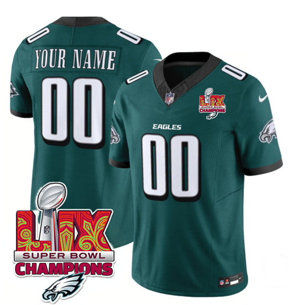 Custom Philadelphia Eagles green FUSE jersey