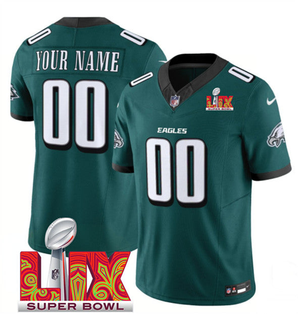 Custom Philadelphia Eagles green FUSE jersey