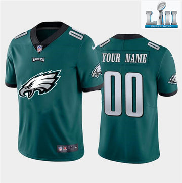 Custom Philadelphia Eagles green jersey