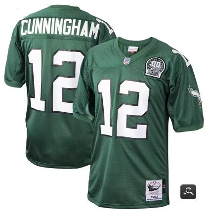 Custom Philadelphia Eagles green Throwback jersey