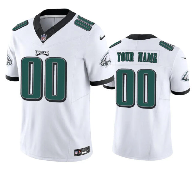 Custom Philadelphia Eagles white FUSE jersey