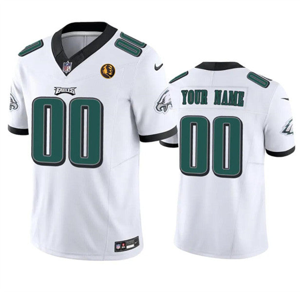 Custom Philadelphia Eagles white FUSE jersey