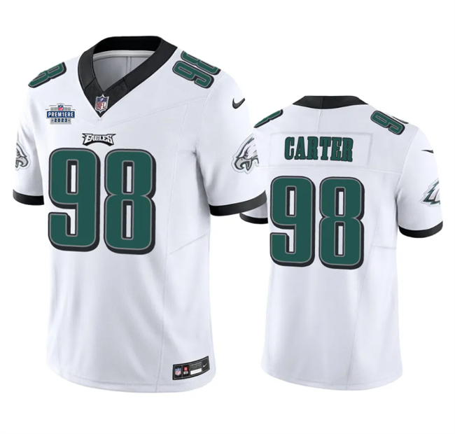 Custom Philadelphia Eagles white FUSE jersey
