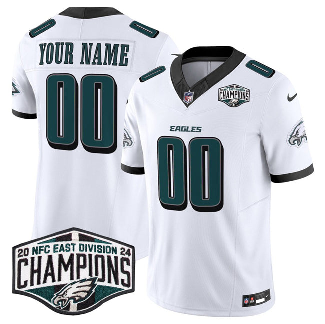 Custom Philadelphia Eagles white FUSE jersey