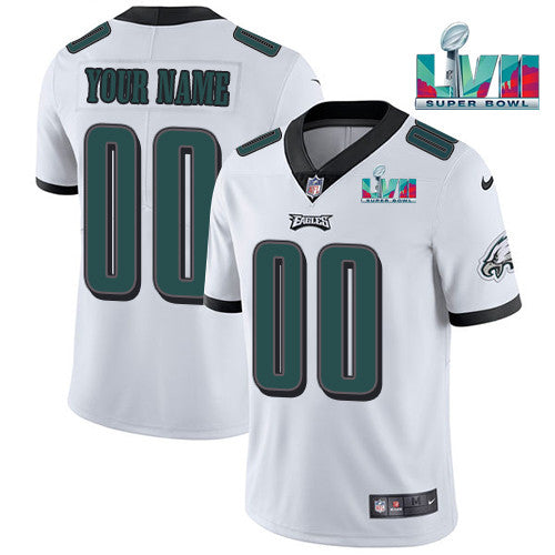 Custom Philadelphia Eagles white jersey