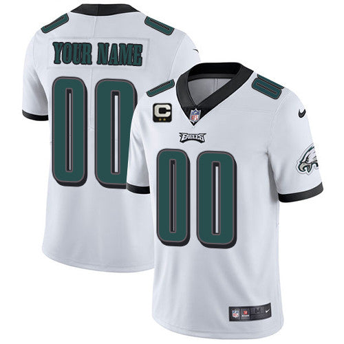 Custom Philadelphia Eagles white jersey
