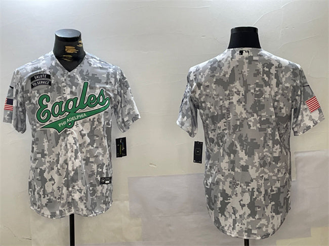 Custom Philadelphia Eagles camo Salute To Service jersey