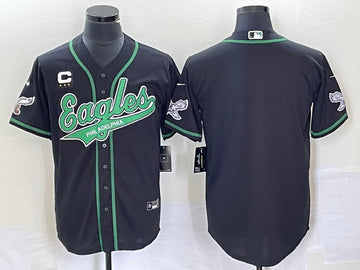 Custom Philadelphia Eagles black jersey