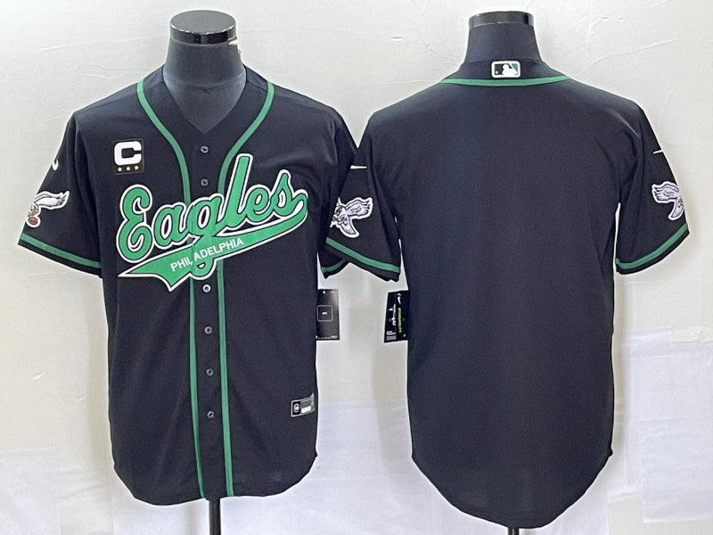 Custom Philadelphia Eagles black jersey