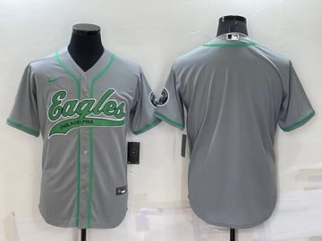 Custom Philadelphia Eagles gray jersey