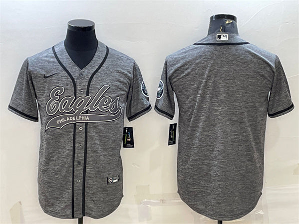 Custom Philadelphia Eagles gray jersey