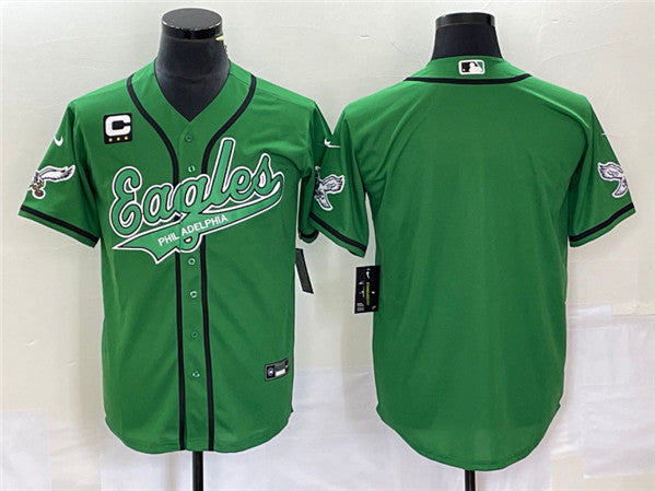 Custom Philadelphia Eagles green jersey