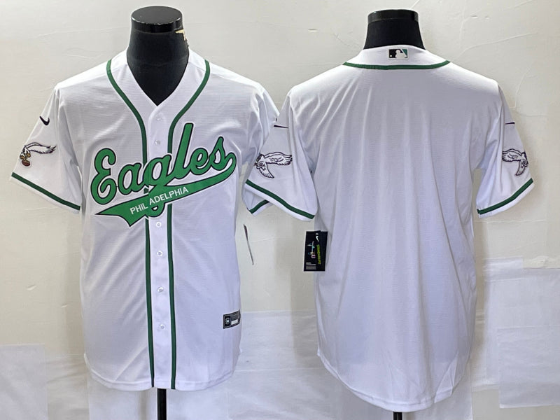 Custom Philadelphia Eagles white jersey