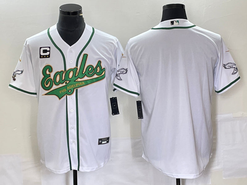 Custom Philadelphia Eagles white jersey
