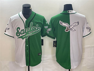 Philadelphia Eagles green-white Split jersey