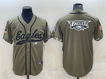 Philadelphia Eagles olive Salute To Service jersey