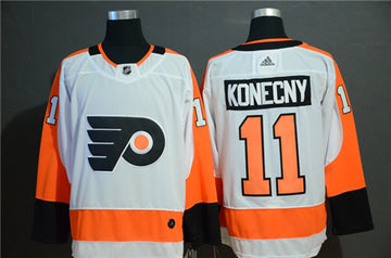 Travis Konecny Philadelphia Flyers white jersey