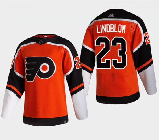 Oskar Lindblom Philadelphia Flyers orange Reverse Retro jersey