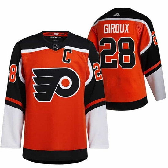 Claude Giroux Philadelphia Flyers orange Reverse Retro jersey