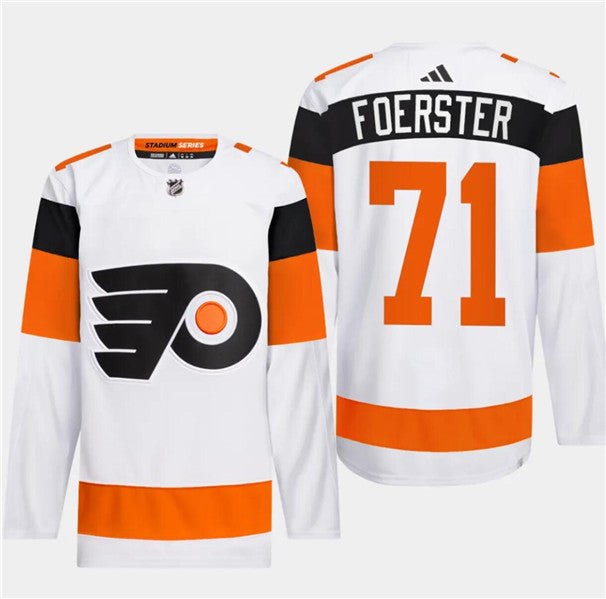 Tyson Foerster Philadelphia Flyers white Stadium Series jersey