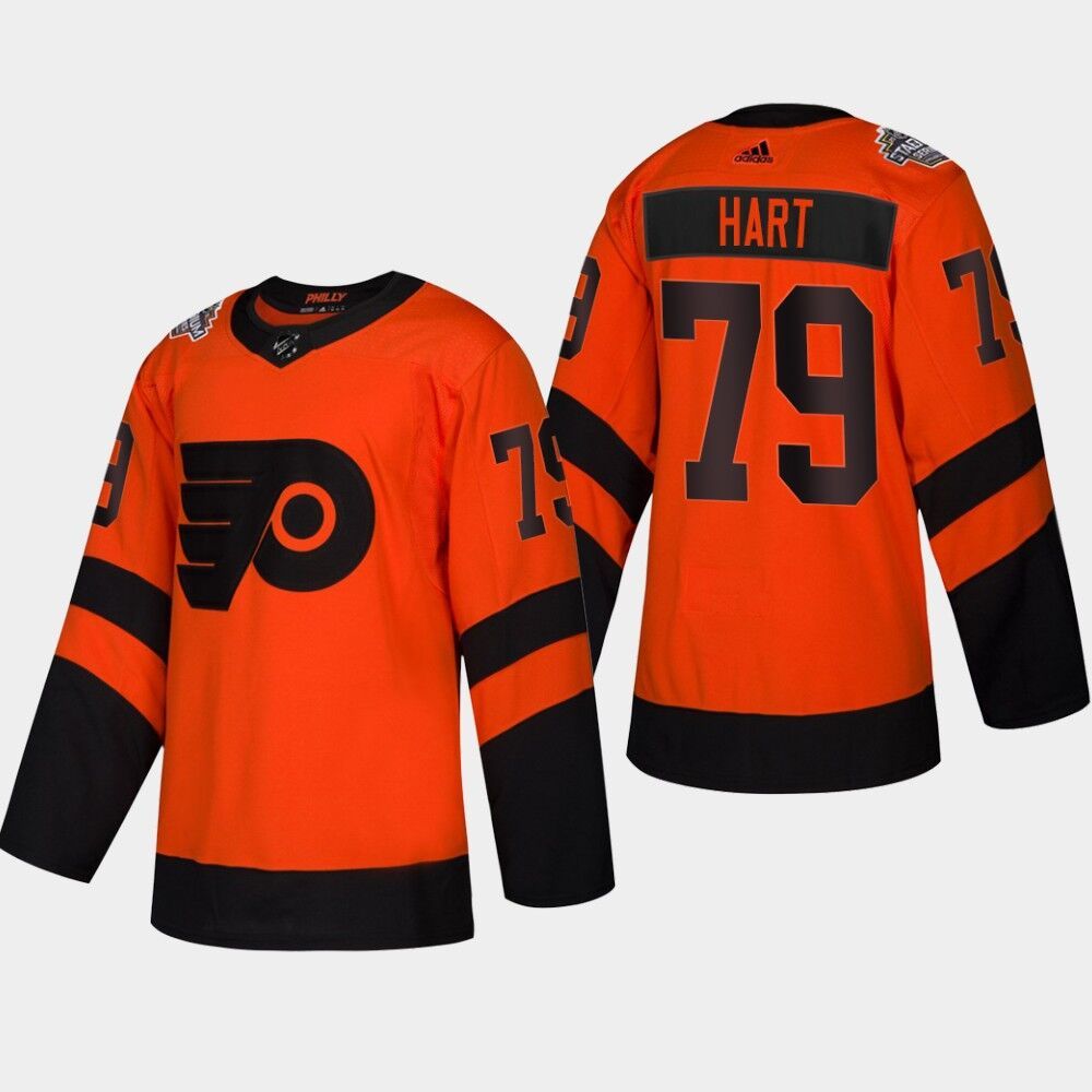Carter Hart Philadelphia Flyers orange Stadium Series jersey