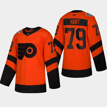 Carter Hart Philadelphia Flyers orange Stadium Series jersey