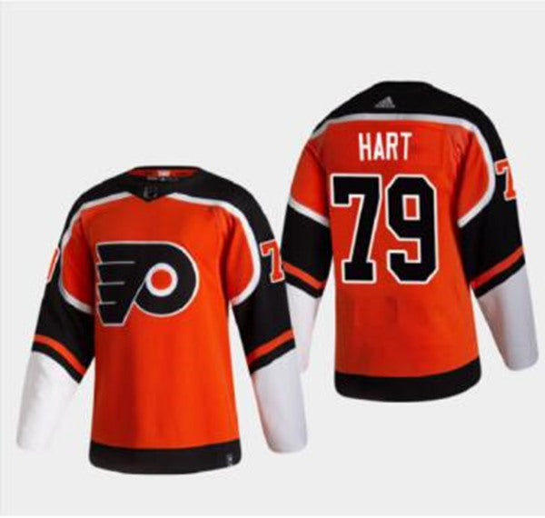 Carter Hart Philadelphia Flyers orange Reverse Retro jersey