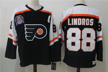 Eric Lindros Philadelphia Flyers black Throwback jersey