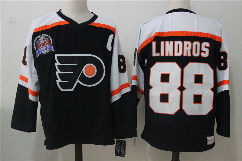 Eric Lindros Philadelphia Flyers black Throwback jersey
