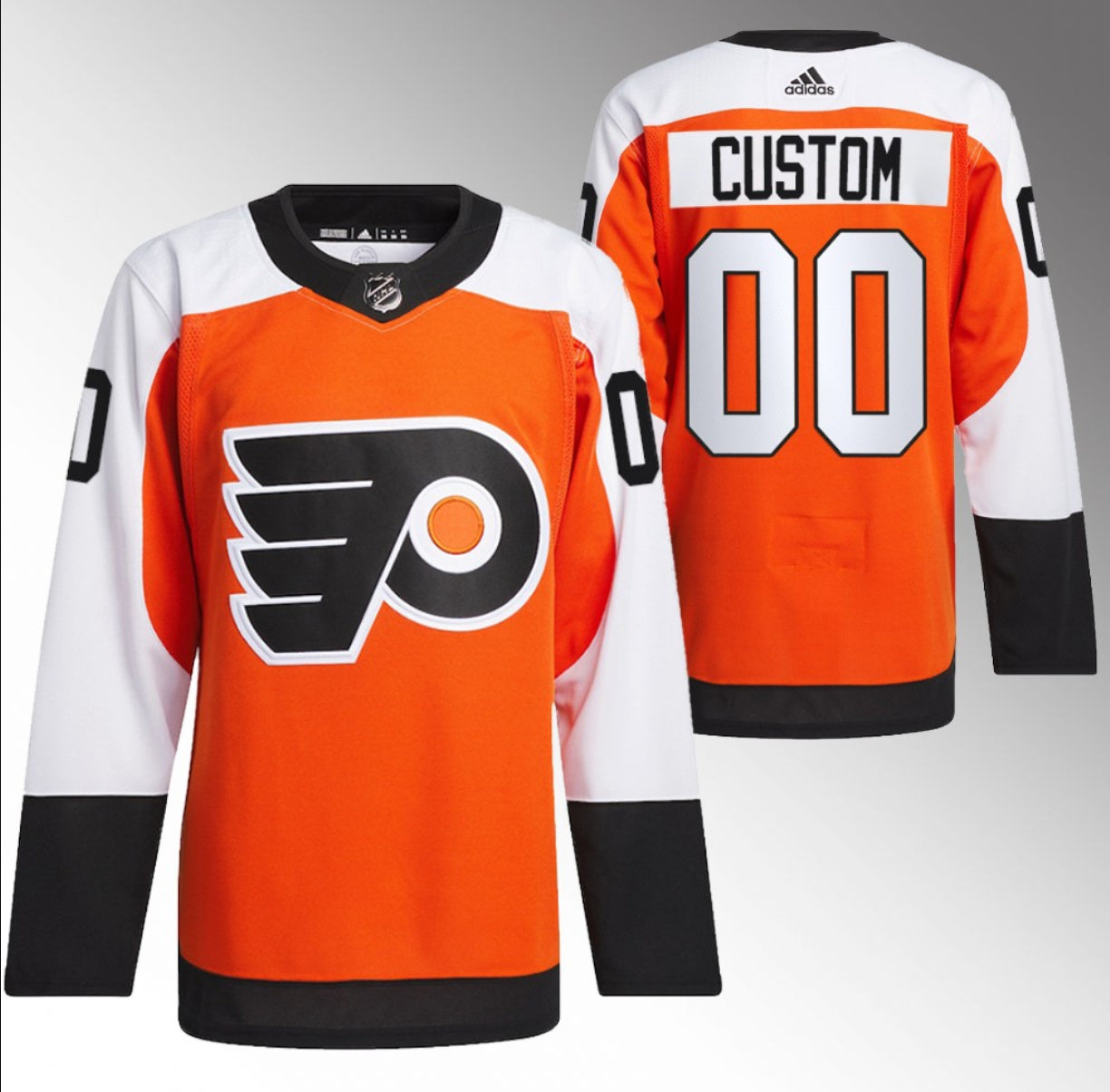 Custom Philadelphia Flyers orange jersey