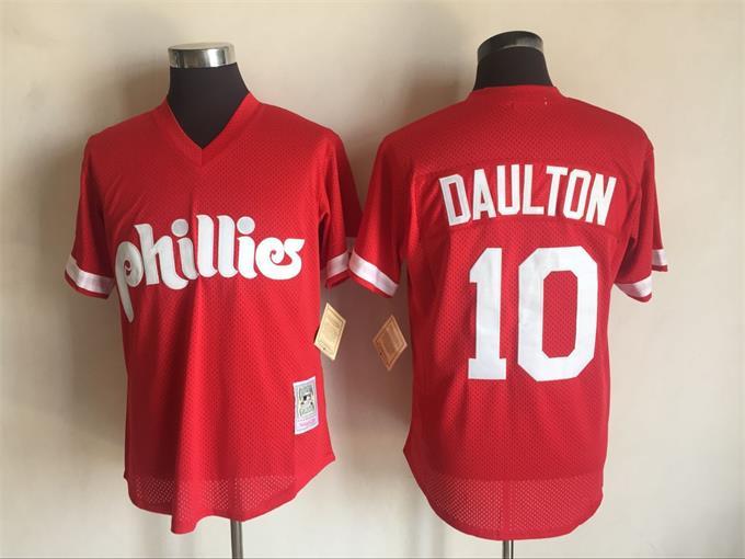 Darren Daulton Philadelphia Phillies red Throwback jersey