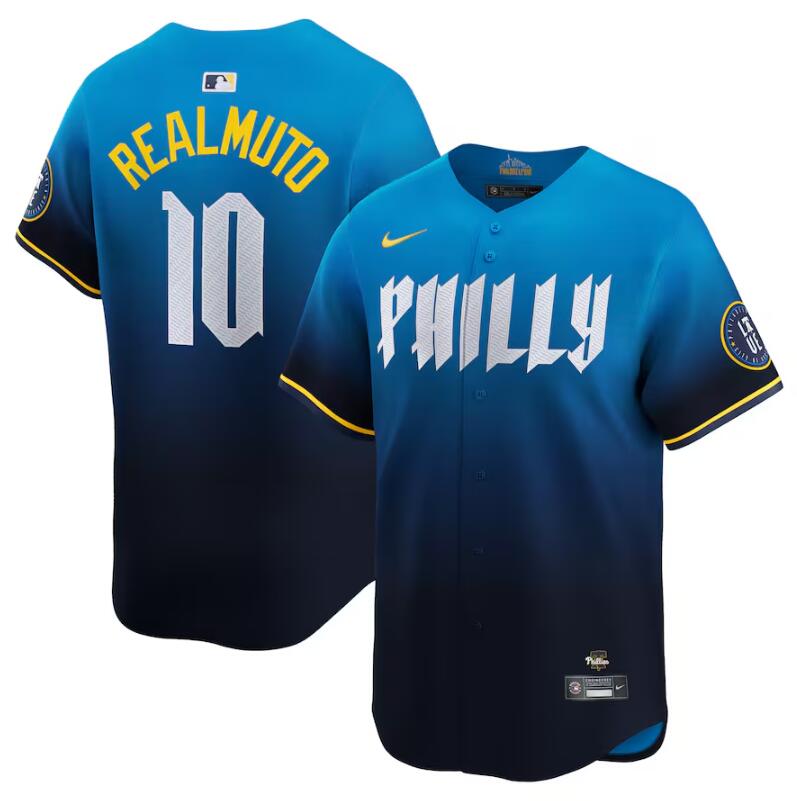 JT Realmuto Philadelphia Phillies blue City Connect jersey