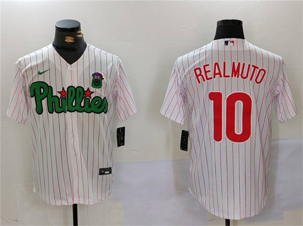 JT Realmuto Philadelphia Phillies white-green jersey