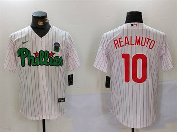 JT Realmuto Philadelphia Phillies white-green jersey