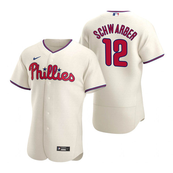 Kyle Schwarber Philadelphia Phillies cream jersey