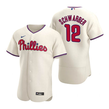 Kyle Schwarber Philadelphia Phillies cream jersey