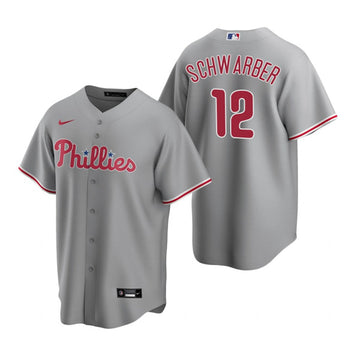 Kyle Schwarber Philadelphia Phillies gray jersey