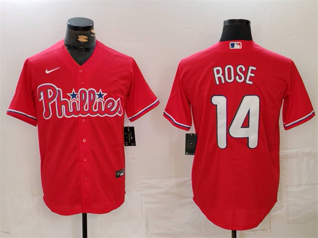 Pete Rose Philadelphia Phillies red jersey