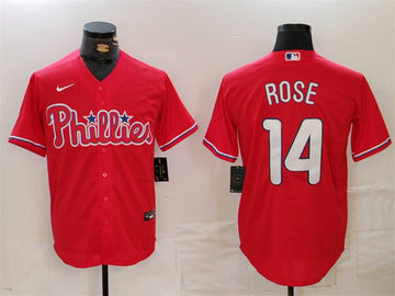 Pete Rose Philadelphia Phillies red jersey