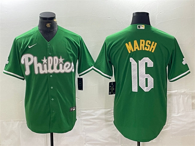 Brandon Marsh Philadelphia Phillies green City Connect jersey
